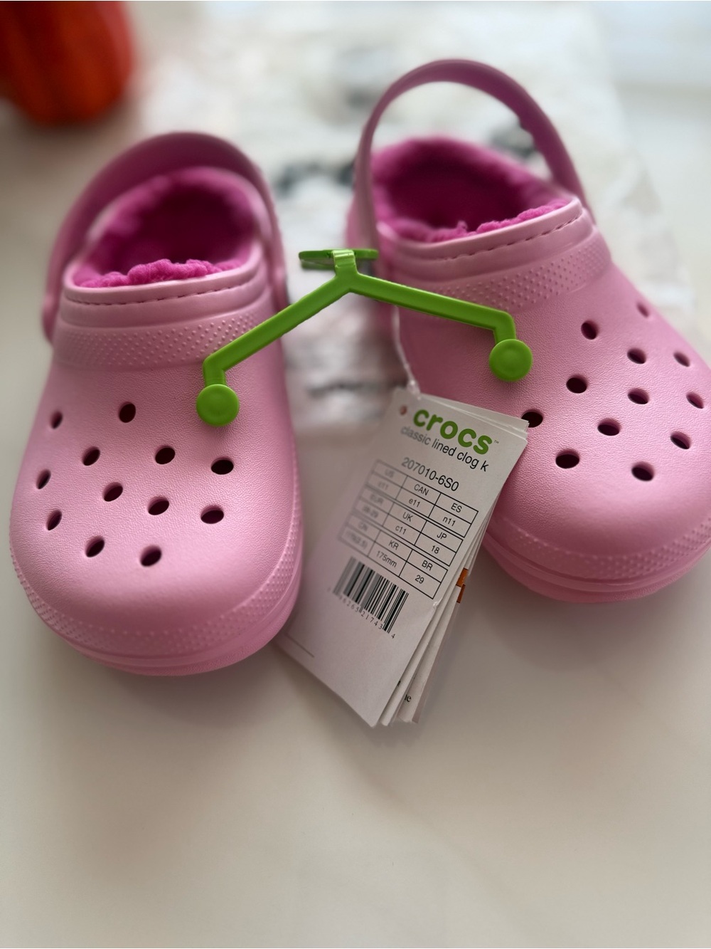CROCS Kids Classic Lined Clog - Light Pink